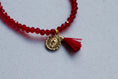 Cargar la imagen en la vista de la galería, Pulsera tipo Swarovski con medalla y motita - PAQUETE 10 PIEZAS
